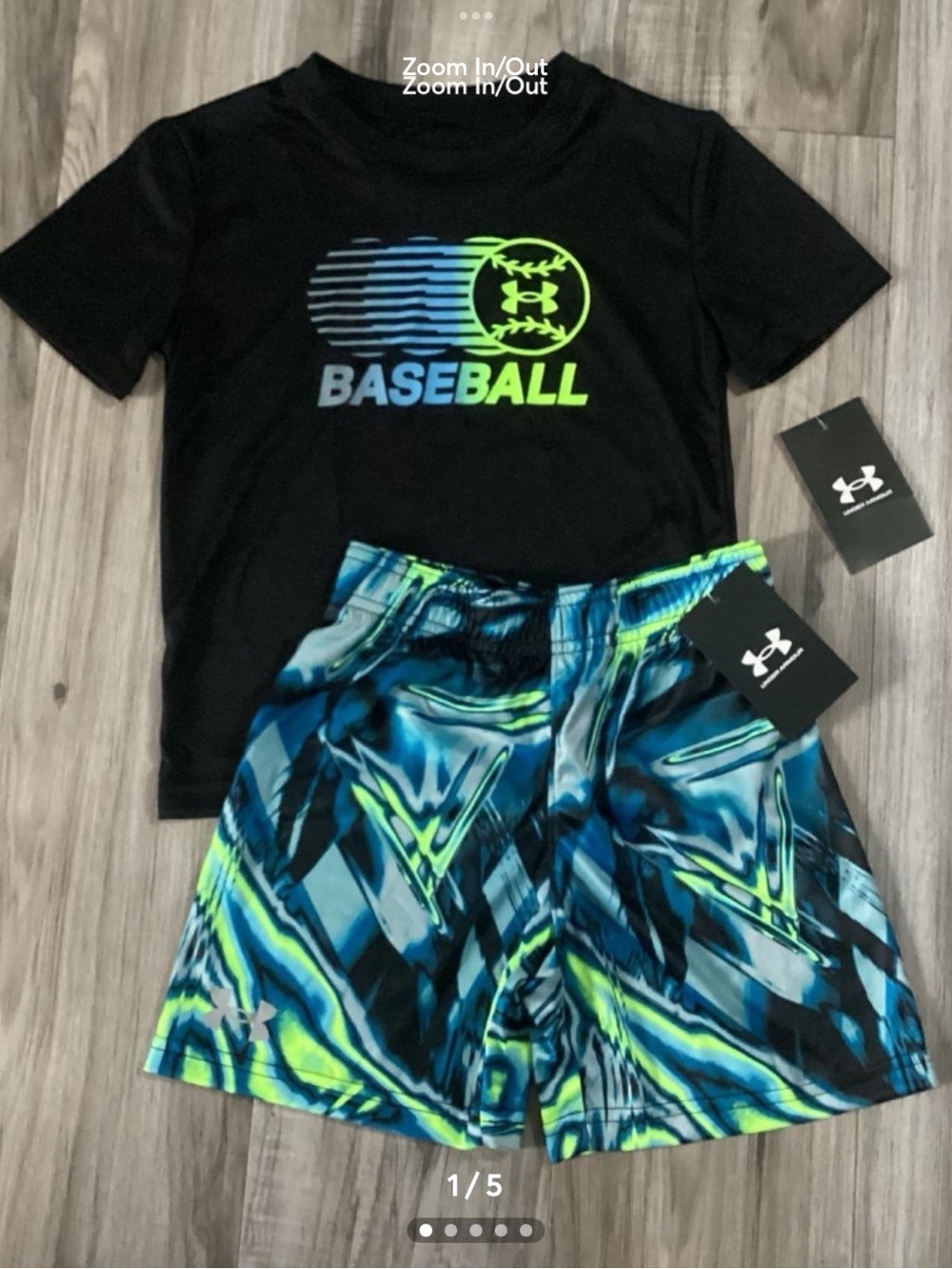 Under Armour Boys Tee & Shorts outfit size 4(NWT) ~PRICE FIRM, NO OFFERS~